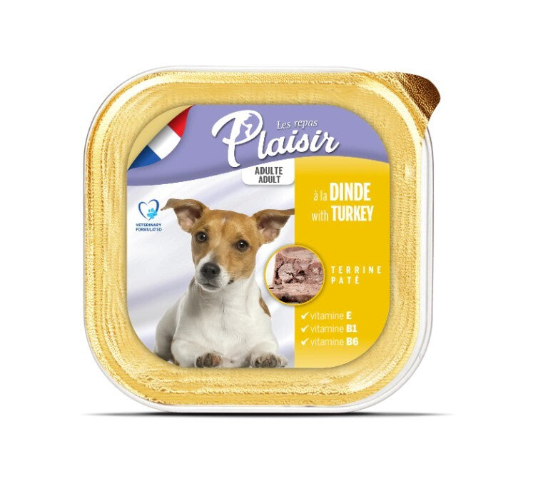 Plaisir Pate Ezme Hindili Yetişkin Köpek Konservesi 150 GR | SRC: Barcode: 3428460047200
